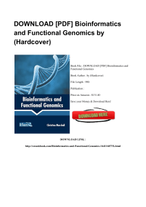 *^Download Book Bioinformatics And Functional Genomics WORD PL04186914#