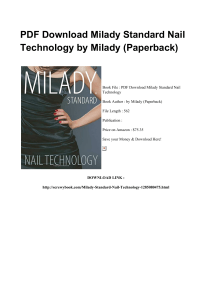 *^Download Book Milady Standard Nail Technology DOC FI4062010#