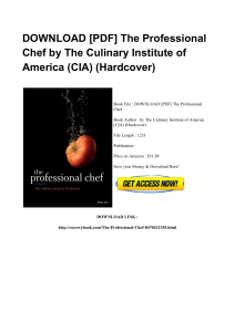 *^Download Book The Professional Chef ZIP XM1731665387#