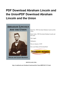*^Full Book Abraham Lincoln And The Union ZIP YL2363194#