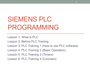 Siemens PLC programming