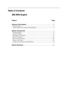 03 E85 M54 Engine