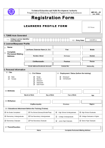 MIS0301v2020  UPDATED-LEARNERS-PROFILE-FORM