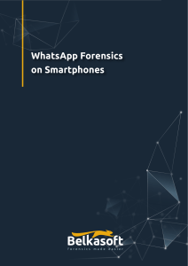 Whatsapp Forensics on smartphones whitepaper