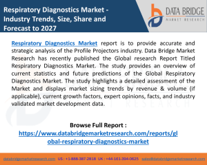 Respiratory Diagnostics Market Shows Impressive Rise in the Industry Growth Rate, Players- GE Healthcare, Medtronic, BD, COSMED srl, Abbott