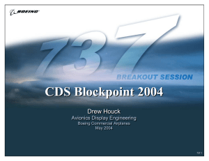 CDS Blockpoint 2004: Boeing Avionics Display Engineering