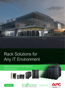 RACK SOLUTIONS FOR ANY IT ENVIRONMENT
