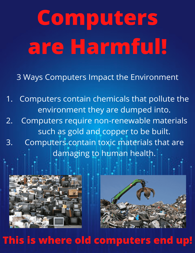 essay on harms of computer