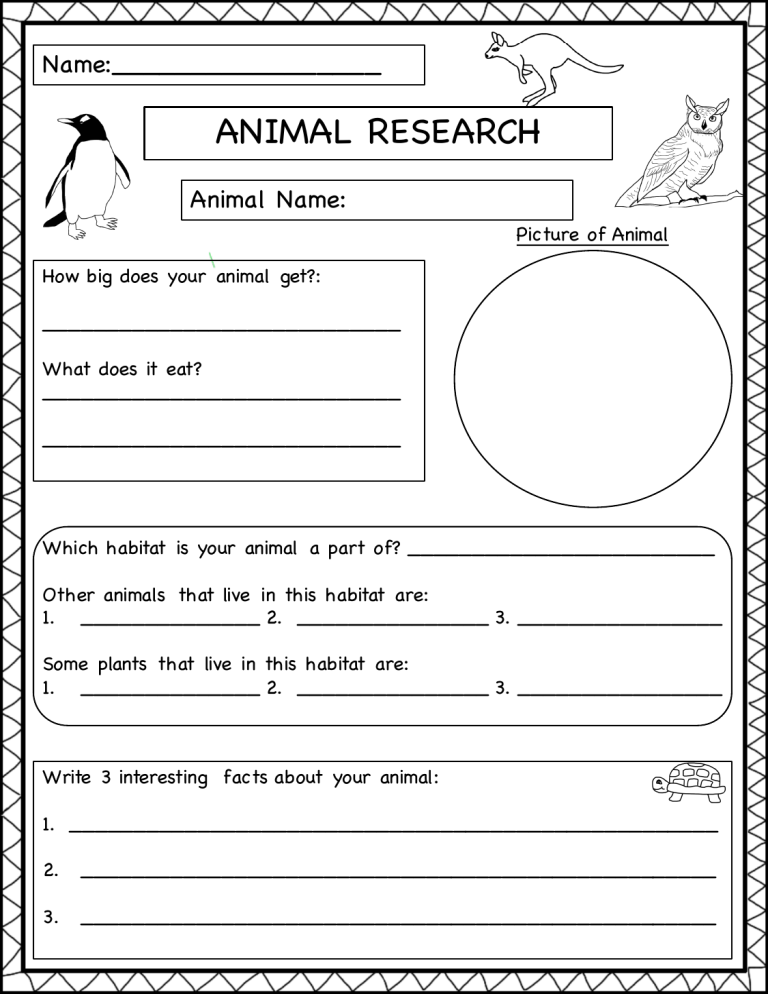 my favorite animal research project