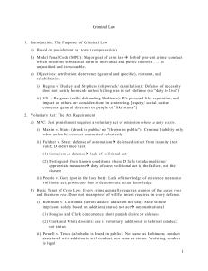 Criminal Law Outline