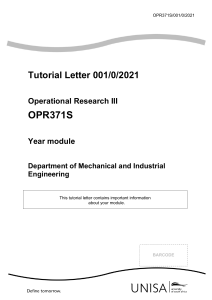 Tutorial Letter 001  2021 