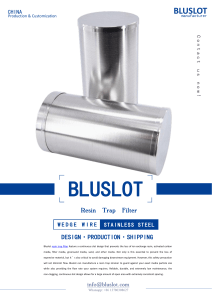 Demineralizers Resin Trap Filter Strainer For Sales - Bluslot
