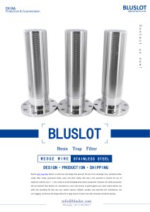 Resin Trap Filter For Ion Exchange Columns - Bluslot
