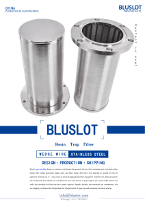 Resin Trap Filter Screen For Sand Carbon Systems - Bluslot