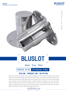 Resin Trap Filter Screen For Water Treatment - Bluslot