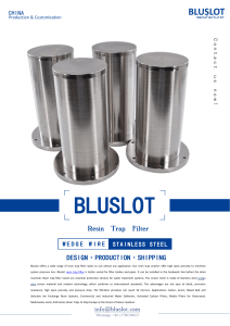 Resin Trap Filter Strainer Industrial Water Softeners - Bluslot