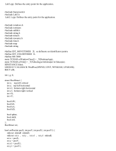 C++ Windows API Code: Event Handling & Graphics