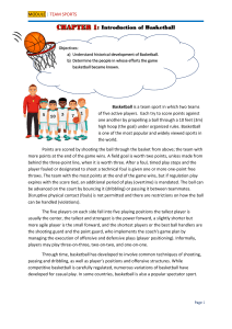 CHAPTER 1 - INTRODUCTION OF BASKETBALL