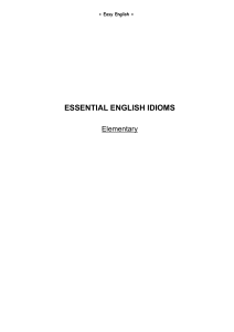 2 - Essential English Idoms