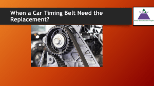 When a Car Timing Belt Need the Replacement