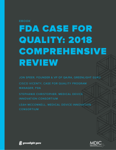 Case for Quality  2018 Comprehensive Review