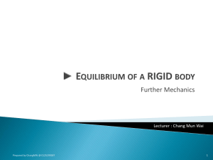 FM.05b Equilibrium of a Rigid Body