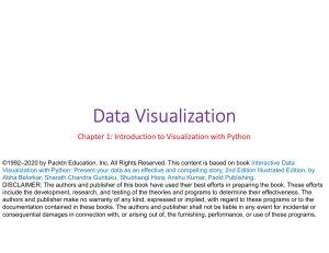 Chapter1 Introduction to Visualization