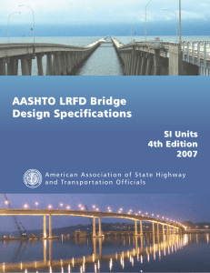 AASHTO LRFD Bridge Design Specifications