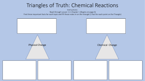Traingles of Truth- Chemical Reactions