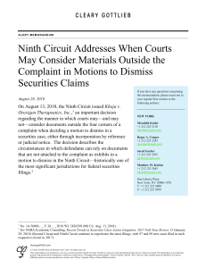 20180828 Ninth Circuit Addresses When Courts May Consider Materials Ou pdf