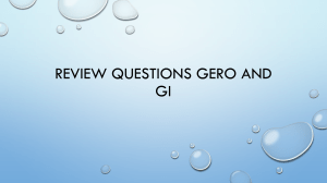 Review Questions Gero and GI fam 1