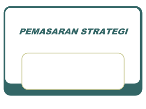 2. Strategik Pemasaran
