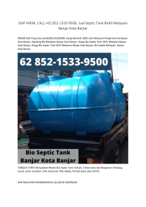 SIAP KIRIM, CALL +62 852-1533-9500, Jual Septic Tank Biofil Melayani Banjar Kota Banjar