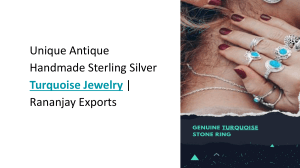 Unique Antique Handmade Sterling Silver Turquoise Jewelry | Rananjay Exports