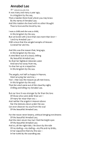 Annabel Lee (Poem Reading-English)