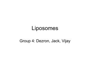 Group 4 - Liposomes