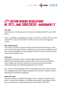 17th Edition Wiring Regulations