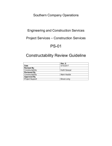 Constructability Review Guideline