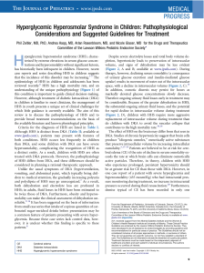 Hyperglycemic Hyperosmolar Syndrome in Children