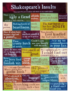 Shakespearian Insults POSTER