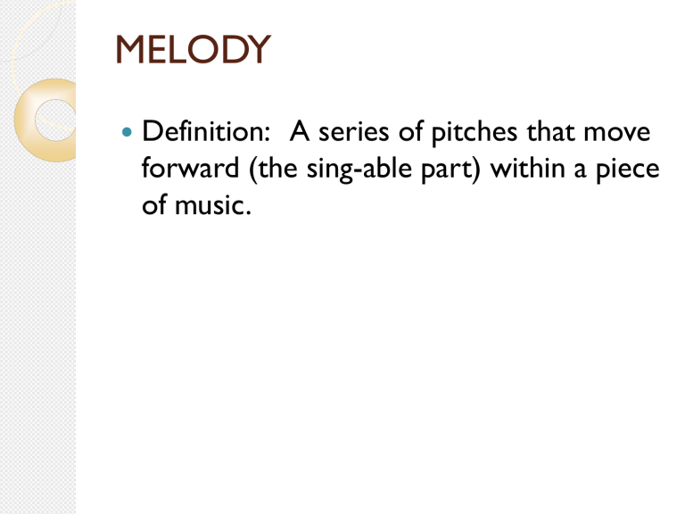 What Is The True Definition Of Melody