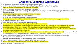 Exam 2 Learning Objectives