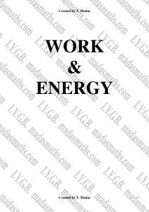m2 work and energy