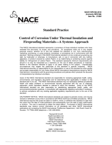 NACE International Standard Practice Con