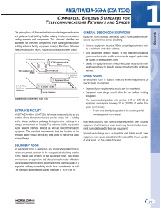 ANSI/TIA/EIA-569-A Telecommunications Building Standards