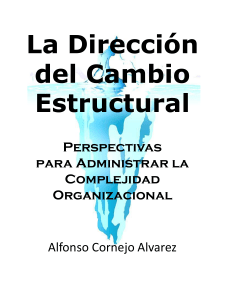 La Dirección del Cambio Estructural Alfonso Cornejo 2015