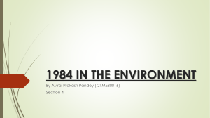 1984 IN THE ENVIRONMENT