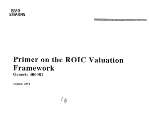 20040831-【Brian Langis】Primer on the ROIC Valuation Framework