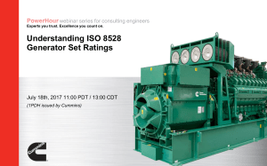 201707 PowerHour Understanding ISO 8528 GeneratorSetRatings