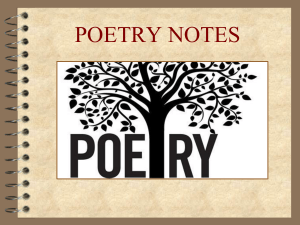 Types of Poetry Notes